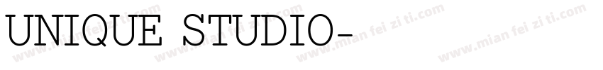 UNIQUE STUDIO字体转换